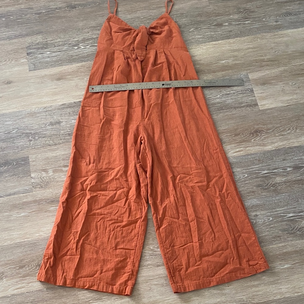 Women's Orange Jumpsuit small